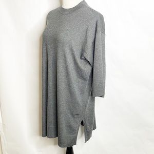 Eileen Fisher Knit Tunic Dress With Self Belt (S/XS)